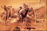 Charles M Russell The Getaway oil painting picture wholesale
